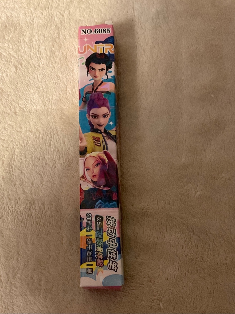 Kids Character Gel Pen Set - Pink